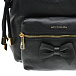 Черный рюкзак с бантом, 21х8х27 см Monnalisa | Фото 5