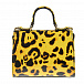 Желтая сумка с леопардовым принтом, 15x12x8 см Dolce&Gabbana | Фото 3