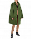 Зеленое пальто с рюшами  | Фото 2