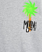 Свитшот с логотипом принт пальмы, серый MSGM | Фото 3