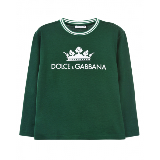 Толстовка из хлопка с логотипом Dolce&Gabbana | Фото 1