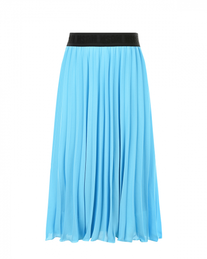Голубая плиссированная юбка MSGM | Фото 1