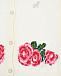 Вязаный кардиган с узором &quot;Розы&quot; Monnalisa | Фото 3