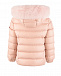 Розовая куртка-пуховик с меховой отделкой Moncler | Фото 2