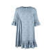 Голубое платье с плиссированной деталью Stella McCartney | Фото 1