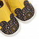 Желтые пинетки с меховой подкладкой Fendi | Фото 7