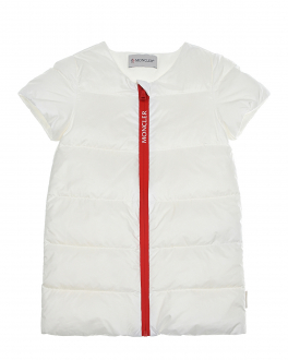 Белое стеганое платье Moncler Белый, арт. 2G501 10 53048 032 | Фото 1