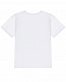 Белая футболка с лого из стразов MM6 Maison Margiela | Фото 2