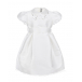 Белое атласное платье с вышивкой IL Gufo | Фото 1
