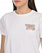 Белая футболка с лого и стразами TWINSET | Фото 6