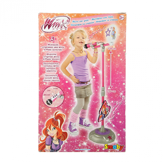 Микрофон Smoby на стойке Winx 120 см  | Фото 1