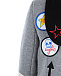 Пиджак из драпа с декоративными нашивками Stella McCartney | Фото 4
