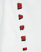 Белые шорты с красными полосками MARNI | Фото 3