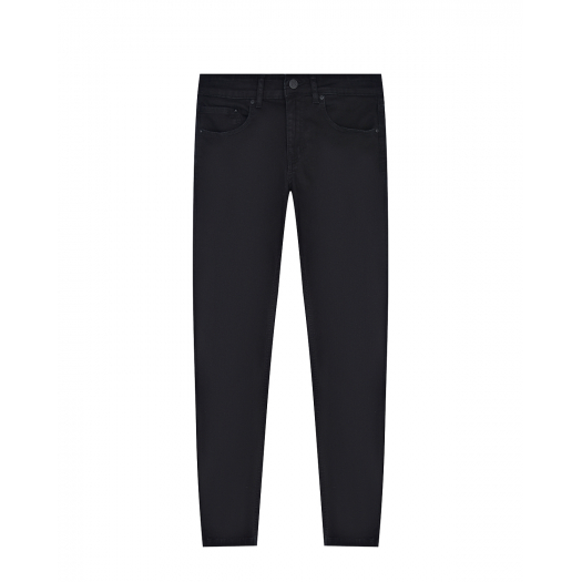 Черные джинсы с тисненым логотипом Karl Lagerfeld kids | Фото 1