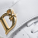 Белые кеды с золотистым лого на липучке Dsquared2 | Фото 6