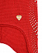 Красная шапка со стразами и помпоном Il Trenino | Фото 3