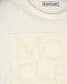 Белая футболка с вышитым лого Moncler | Фото 3