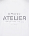 Белая футболка с принтом &quot;Atelier&quot; 5 Preview | Фото 7