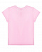 Розовая футболка с лого из страз Monnalisa | Фото 2
