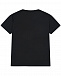 Черная футболка с принтом &quot;клякса&quot; MSGM | Фото 3