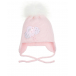 Розовая шапка с аппликацией &quot;Воздушные шары&quot; Joli Bebe | Фото 1