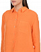 Оранжевая льняная рубашка 120% Lino | Фото 7