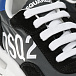 Черные кроссовки с белым лого Dsquared2 | Фото 6