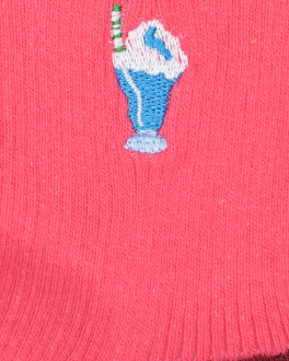 Розовые носки с вышивкой &quot;мороженое&quot; Happy Socks Розовый, арт. REMIL13 3300 | Фото 2