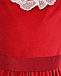 Бархатное платье с кружевным воротником, красное Mariella Ferrari | Фото 3