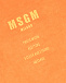 Оранжевая футболка с лого MSGM | Фото 3