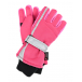Розовые непромокаемые перчатки со светоотражающими вставками MaxiMo | Фото 1