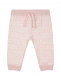 Спортивные брюки со сплошным лого, розовые Dolce&Gabbana | Фото 1