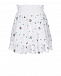 Белая юбка с цветочной вышивкой 120% Lino | Фото 4