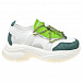 Бело-зеленые кроссовки Emporio Armani | Фото 2