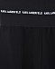 Черные леггинсы с высокой талией Karl Lagerfeld kids | Фото 3