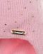 Розовая шапка с россыпью стразов Il Trenino | Фото 3