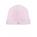 Розовая шапка с вышивкой Kissy Kissy | Фото 1