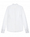 Белая рубашка с воротником-стойкой Dal Lago | Фото 3