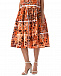 Оранжевое платье с цветочным принтом Vivetta | Фото 9
