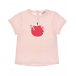 Розовая футболка с принтом &quot;яблоко&quot; Emporio Armani | Фото 1