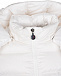 Белый пуховик с принтом &quot;горы&quot; Moncler | Фото 4
