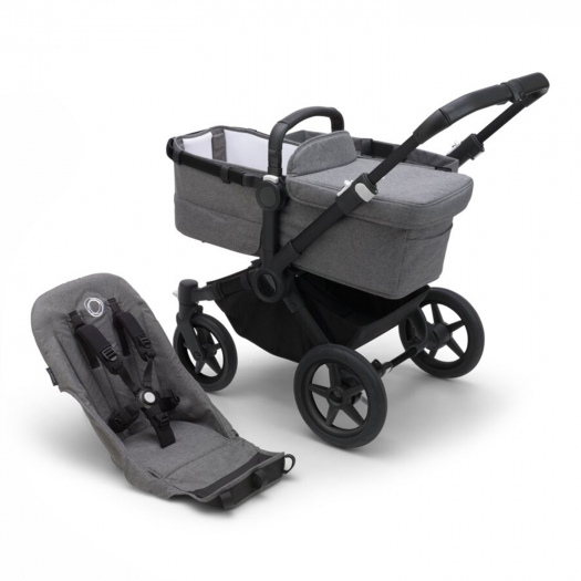 Коляска 2 в 1 Donkey 5 base Black/Grey melange Bugaboo | Фото 1