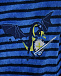 Синий халат с вышивкой &quot;дракон&quot; Sanetta | Фото 4