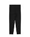 Черные спортивные брюки с белыми лампасами Monnalisa | Фото 2