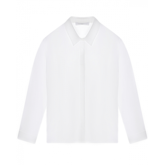 Белая рубашка с закрытой планкой Ella B | Фото 1