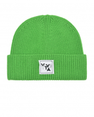 Зеленая шапка с лого