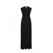 Черное платье с вырезом на спине Pietro Brunelli | Фото 1