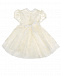 Белое платье с бантом на поясе Aletta | Фото 2