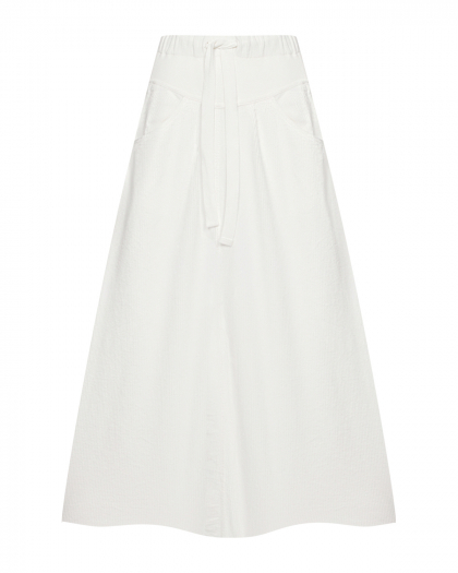 Вельветовая расклешенная юбка, белая Deha | Фото 1