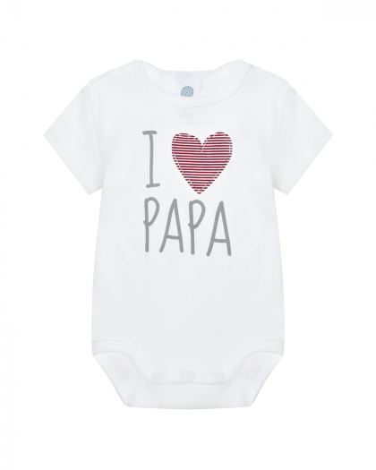 Боди надпись I Love Papa Sanetta | Фото 1